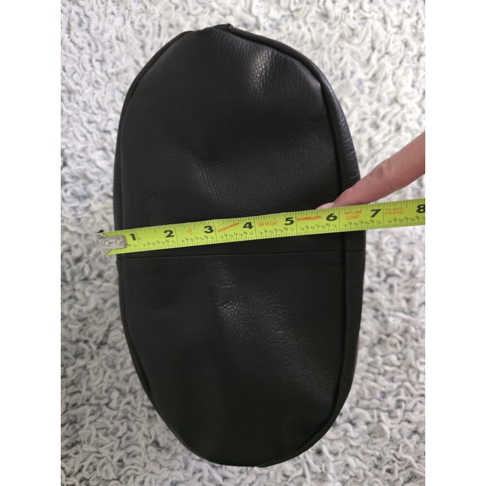 AMERICAN LEATHER CO Women Black Leather Hobo Shoulder Bag Slouchy Boho Casual - Picture 15 of 16